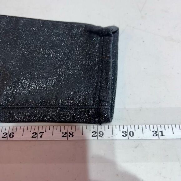 White House Black Market Women's Metallic Gold Foil Skinny‎ Ankle Jeans Size 0 - Picture 16 of 16